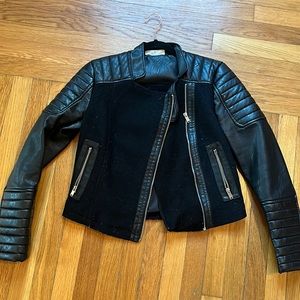 Black Faux Leather Jacket